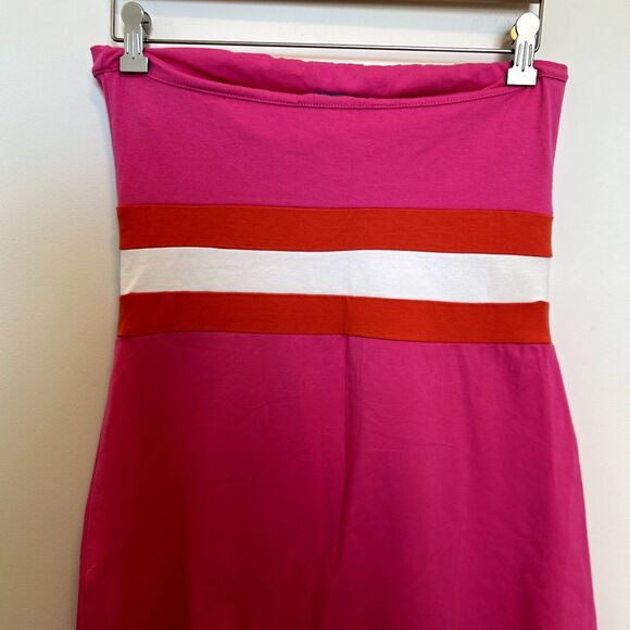 Moda International Womens Sleeveless Color block Mini Dress Size Large Pink - Picture 8 of 13